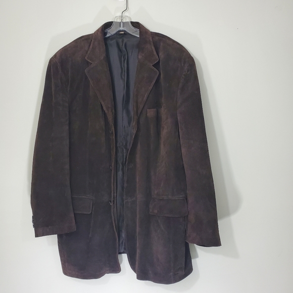J. Ferrar Brown Suede/100% Leather Jacket Size XLT